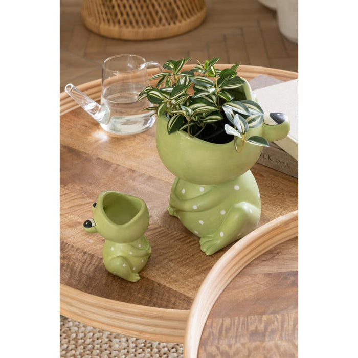 J-Line Set Van 3 bijzettafel rond mango hout naturel-Salontafels-J-Line