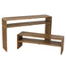 J-Line Set van 2 console met schap gerecycleerd teak naturel-Consoletafels-J-Line