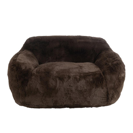 J-Line Sofa Cutie polyester bruin large-2-Zitsbanken-J-Line
