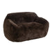 J-Line Sofa Cutie polyester bruin large-2-Zitsbanken-J-Line