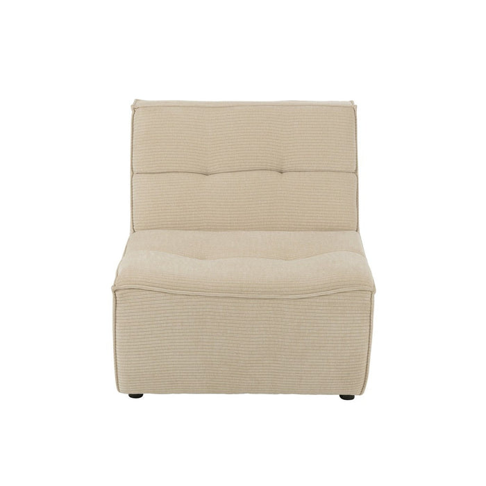 J-Line Sofa Grid populierenhout/schuim beige-1-Zitsbanken-J-Line