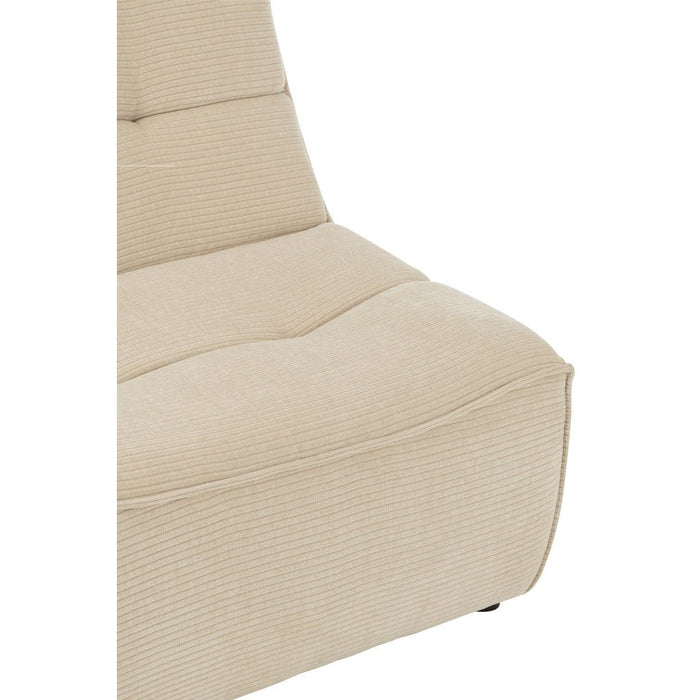 J-Line Sofa Grid populierenhout/schuim beige-1-Zitsbanken-J-Line