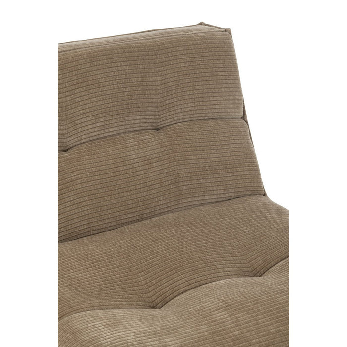 J-Line Sofa Grid populierenhout/schuim donker taupe-1-Zitsbanken-J-Line