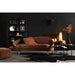 J-Line Sofa elisabeth textiel/metaal bruin-2-Zitsbanken-J-Line