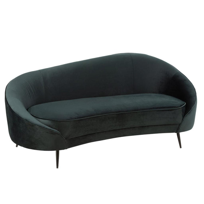 J-Line Sofa elisabeth textiel/metaal groen-2-Zitsbanken-J-Line