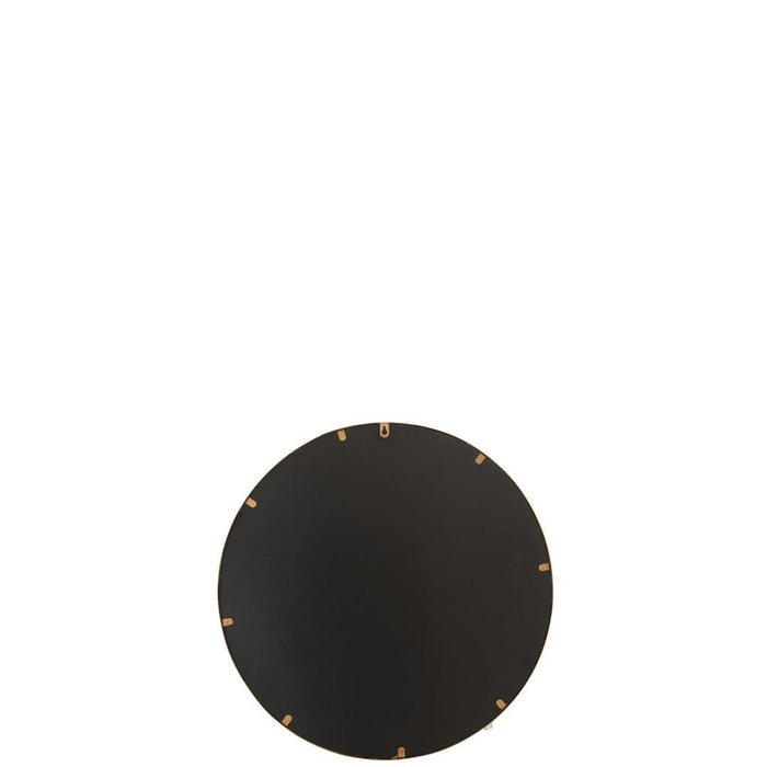 J-Line Spiegel Aurora rond ijzer/glas goud small-Spiegels-J-Line