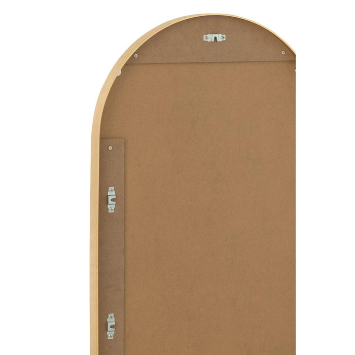 J-Line Spiegel Ovaal grale glas/metaal goud-Spiegels-J-Line