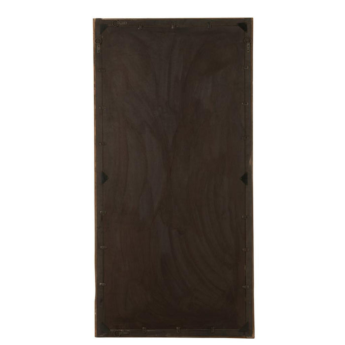 J-Line Spiegel Rechthoek hout bruin large-Spiegels-J-Line
