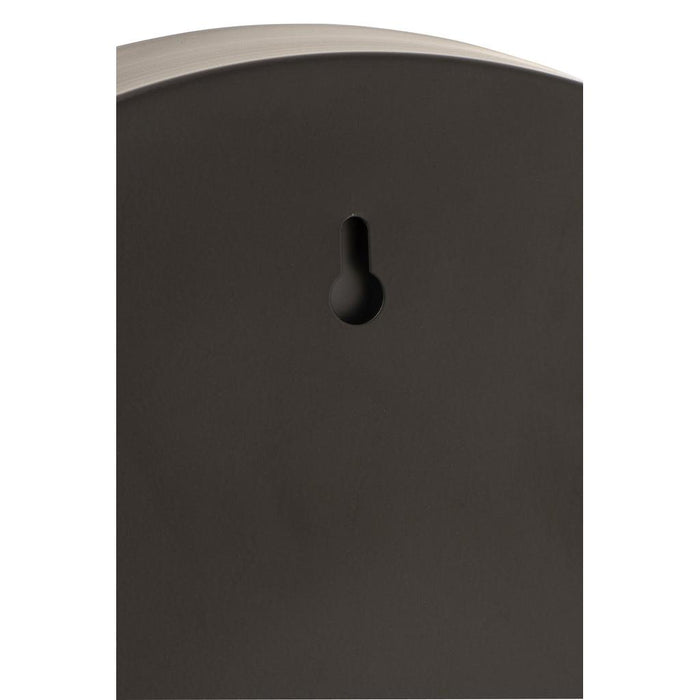 J-Line Spiegel Rond boord metaal zwart large-Spiegels-J-Line