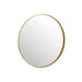 J-Line Spiegel Rond hoge rand metaal/glas goud large-Spiegels-J-Line