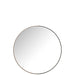 J-Line Spiegel Rond metaal/hout zwart large-Spiegels-J-Line