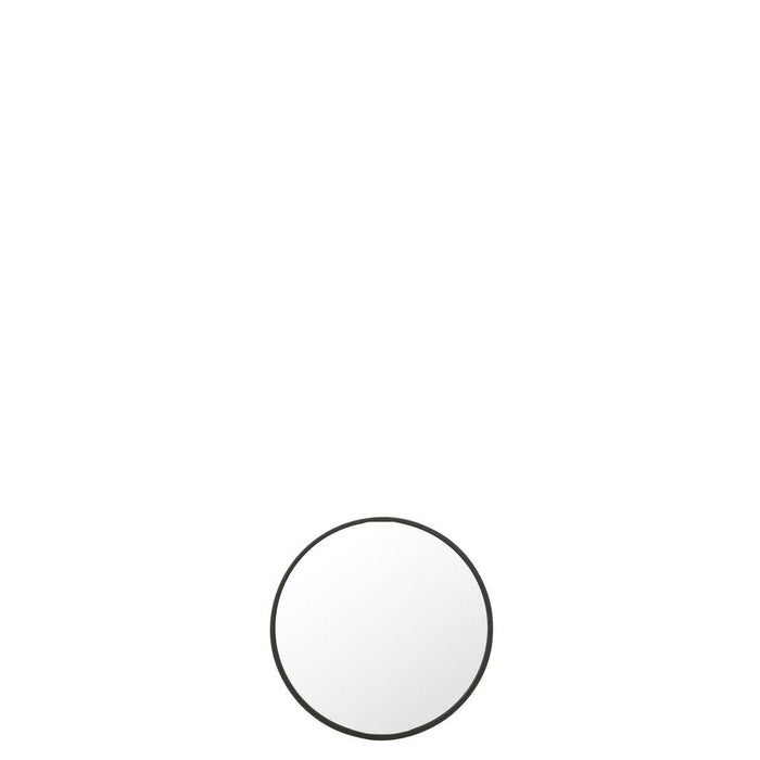 J-Line Spiegel Rond zwart mat medium-Spiegels-J-Line