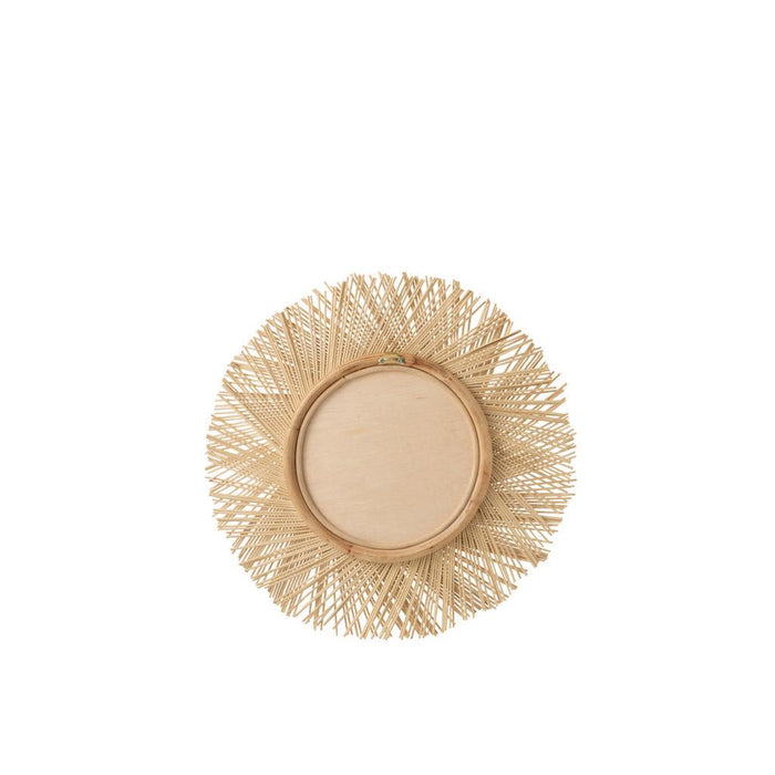 J-Line Spiegel Vlecht rotan naturel-Spiegels-J-Line