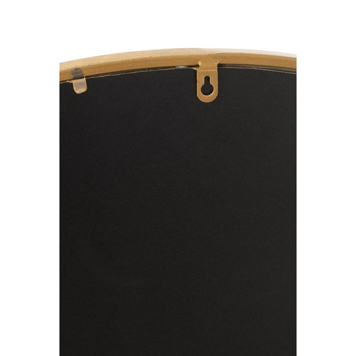 J-Line Spiegel mona rond ijzer/glas goud large-Spiegels-J-Line