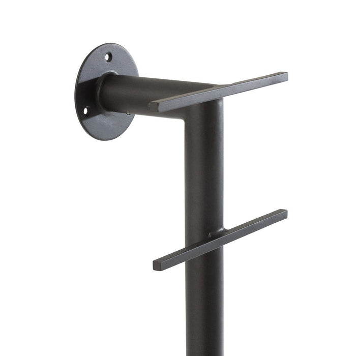 J-Line Spiegel+plank Muur marmer/ijzer/glas wit/zwart-Spiegels-J-Line