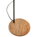 J-Line Staande Lamp evy ijzer/hout zwart/naturel-Vloerlampen-J-Line