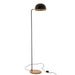 J-Line Staande Lamp evy ijzer/hout zwart/naturel-Vloerlampen-J-Line