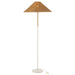 J-Line Staande Lamp metaal/rattan wit/naturel-Vloerlampen-J-Line