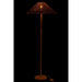 J-Line Staande Lamp metaal/rattan wit/naturel-Vloerlampen-J-Line