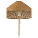 J-Line Staande Lamp metaal/rattan wit/naturel-Vloerlampen-J-Line
