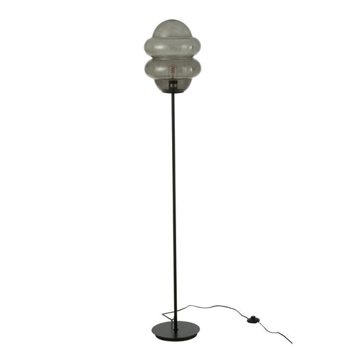 J-Line Staanlamp Honinglepel glas grijs-Vloerlampen-J-Line