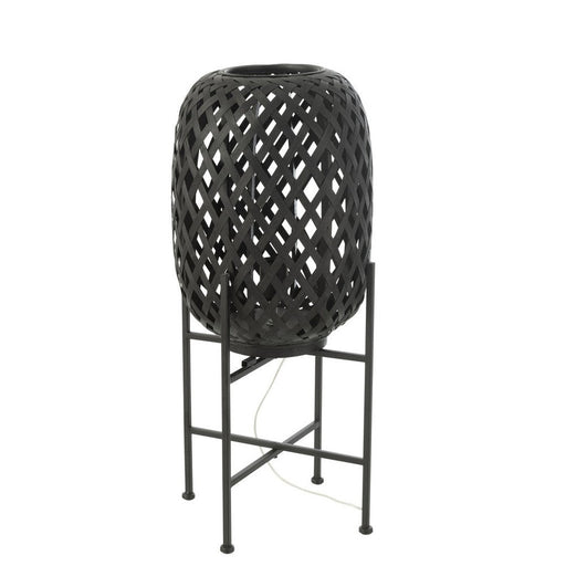 J-Line Standing Lamp bamboo black-Vloerlampen-J-Line