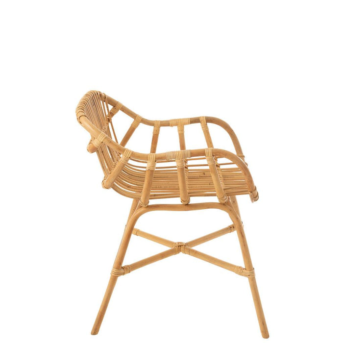 J-Line Stoel Ana rotan naturel-Eetkamerstoelen-J-Line