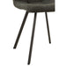 J-Line Stoel Babette textiel/metaal donker grijs-Eetkamerstoelen-J-Line