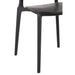 J-Line Stoel Basic polyester/veneer zwart-Eetkamerstoelen-J-Line
