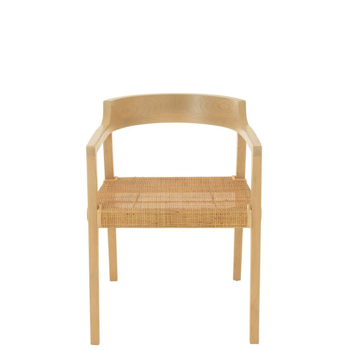 J-Line Stoel Emma teakhout naturel-Eetkamerstoelen-J-Line