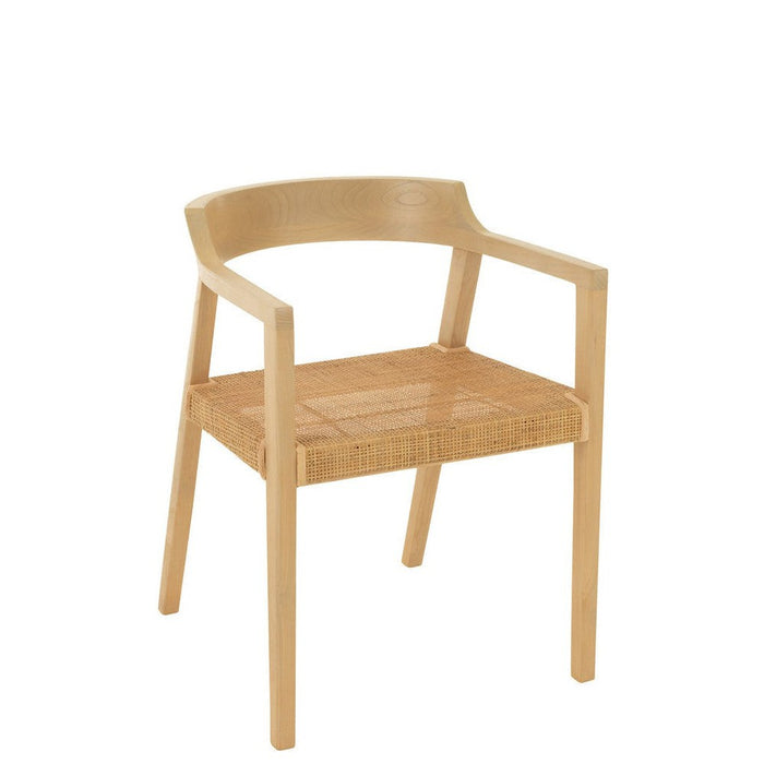 J-Line Stoel Emma teakhout naturel-Eetkamerstoelen-J-Line
