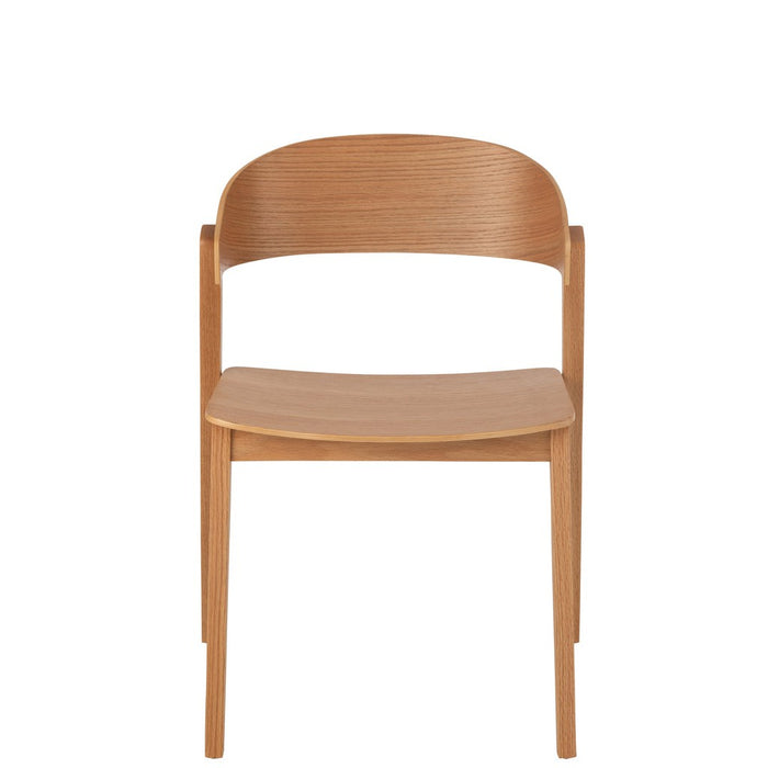 J-Line Stoel Laga eikhout/multiplex naturel-Eetkamerstoelen-J-Line