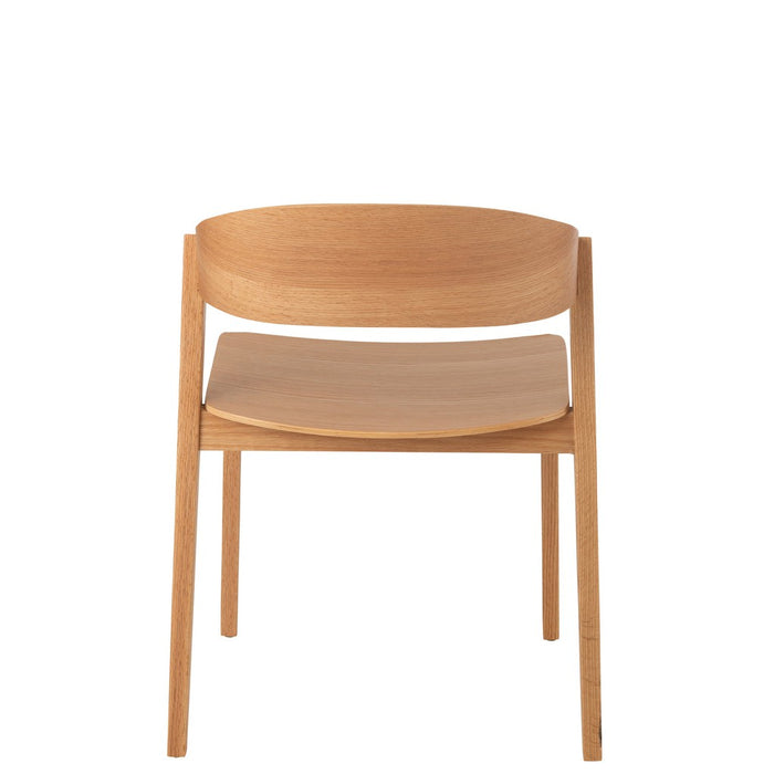 J-Line Stoel Laga eikhout/multiplex naturel-Eetkamerstoelen-J-Line