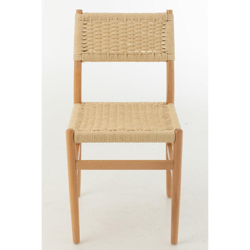 J-Line Stoel Lap beukenhout/touw naturel-Eetkamerstoelen-J-Line
