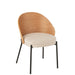 J-Line Stoel Lone multiplex/metaal naturel/beige-Eetkamerstoelen-J-Line