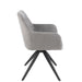 J-Line Stoel Louna ijzer/acryl grijs-Eetkamerstoelen-J-Line