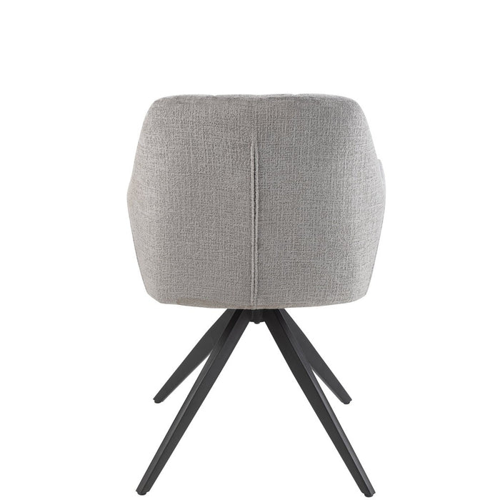 J-Line Stoel Louna ijzer/acryl grijs-Eetkamerstoelen-J-Line