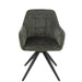J-Line Stoel Louna ijzer/acryl groen-Eetkamerstoelen-J-Line