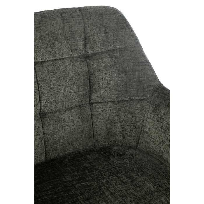 J-Line Stoel Louna ijzer/acryl groen-Eetkamerstoelen-J-Line