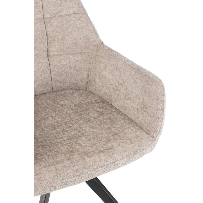 J-Line Stoel Louna ijzer/acryl licht grijs-Eetkamerstoelen-J-Line