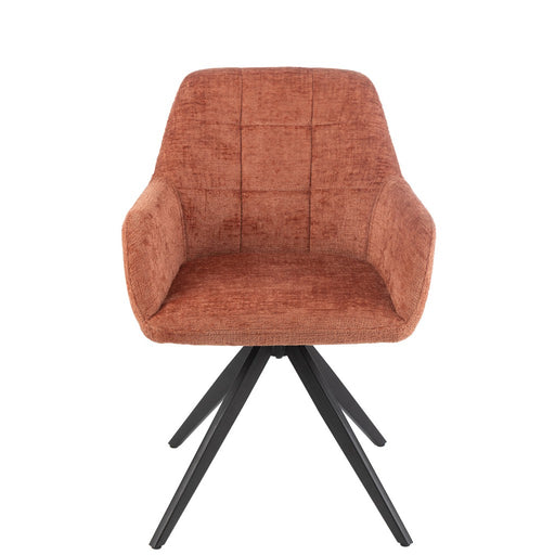 J-Line Stoel Louna ijzer/acryl peche-Eetkamerstoelen-J-Line