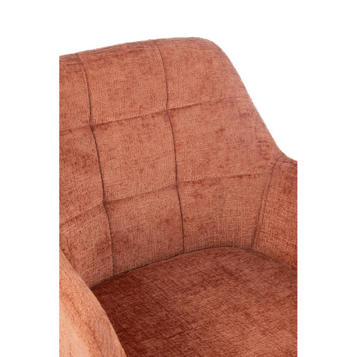 J-Line Stoel Louna ijzer/acryl peche-Eetkamerstoelen-J-Line