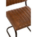 J-Line Stoel Modern leder/metaal cognac-Eetkamerstoelen-J-Line