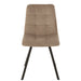 J-Line Stoel Morgan textiel/metaal beige-Eetkamerstoelen-J-Line