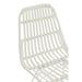 J-Line Stoel Rachel buiten metaal/rattan wit-Eetkamerstoelen-J-Line