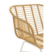 J-Line Stoel Rachelle buiten metaal/rattan naturel/wit-Eetkamerstoelen-J-Line