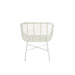 J-Line Stoel Rachelle buiten metaal/rattan wit-Eetkamerstoelen-J-Line