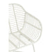 J-Line Stoel Rachelle buiten metaal/rattan wit-Eetkamerstoelen-J-Line