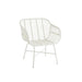 J-Line Stoel Rachelle buiten metaal/rattan wit-Eetkamerstoelen-J-Line