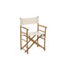 J-Line Stoel Regisseur plooibaar bamboe+textiel naturel+wit-Eetkamerstoelen-J-Line